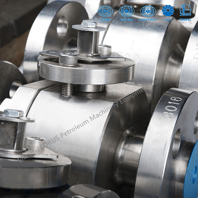 Diseño asentado metal flotante forjado API6D BS5351 ASME B16.34 de la vávula de bola