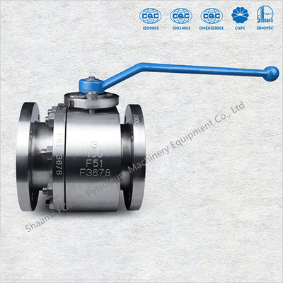 Diseño asentado metal flotante forjado API6D BS5351 ASME B16.34 de la vávula de bola