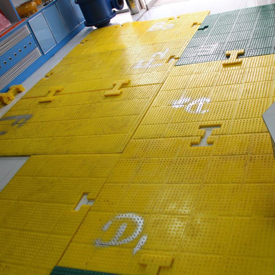 Materiales de PU Mat antiderrapante 30 mm ZP375 para la plataforma de perforación