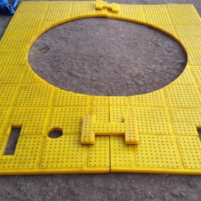 ZP275 Tabla giratoria Antiderrapante Mat PU amarillo Aplicar para la perforación de campos petrolíferos