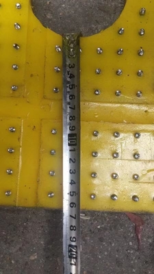 27 1/2 pulgadas Anti-deslizamiento de la alfombra de la mesa giratoria de color amarillo 2100MM*1600MM Alfombra para la plataforma de perforación