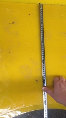Alfombra antiderrapante de poliuretano para una plataforma de perforación de mesa giratoria de 37 1/2 pulgadas 30 mm espesor color amarillo 2200 mm * 1800 mm