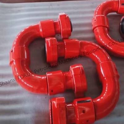 3 pulgadas 10 Tipo de articulación giratoria Presión de trabajo 5000 PSI API 16C Proceso forjado estándar para la perforación de campos petrolíferos COC proporcionado
