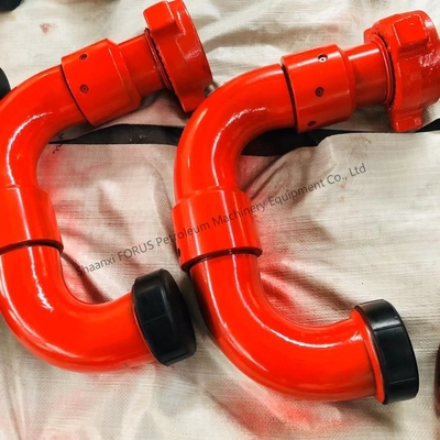 Acero de aleación forjado API 16C estándar 3 pulgadas 50 tipo de largo radio junta giratoria para la perforación de yacimientos petrolíferos informe de prueba