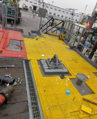 1MX1M Alfombra de piso de superficie antideslizante para el piso de la plataforma de perforación