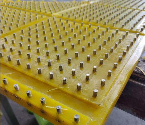 Tapete Antideslizante para Mesa Giratoria Amarilla, Material PU, Resistente al Desgaste, Cumple con los Requisitos ISO 9001, Ideal para Uso Pesado