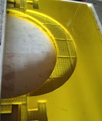 Tapete Antideslizante para Mesa Giratoria Material PU Resistente al Desgaste Usado para ZP175