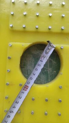 Tejón antideslizante de mesa giratoria Entrega a tiempo Poliuretano 30 mm de espesor