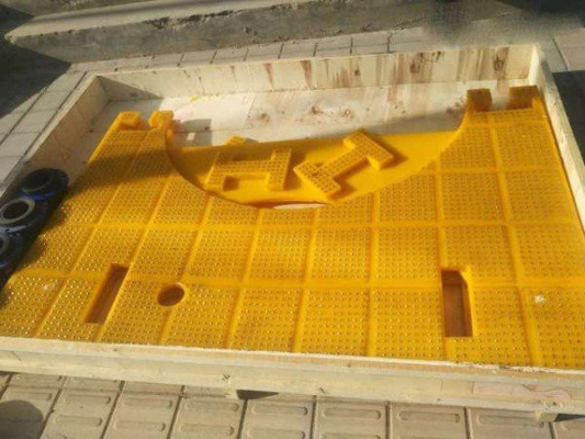 43" piezas de goma de Mat Polyurethane For Drilling Plantform de la resbalón anti